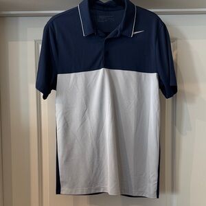 Nike Golf Men's Navy and Gray Polo Shirt
